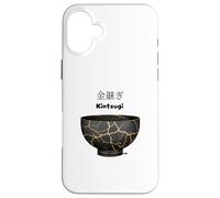 Japanese Kintsugi Bowl - Handcrafted Ceramic Art Case for iPhone 16 Plus