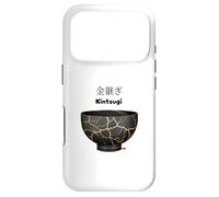 Japanese Kintsugi Bowl - Handcrafted Ceramic Art Case for iPhone 17 Pro