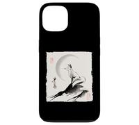 Japanese Kitsune Fox and Moon Vintage Zen Spiritual Gift Case for iPhone 13