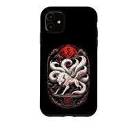 Japanese Kitsune Mythological Fox Spirit Yokai Art Case for iPhone 11
