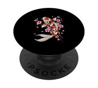 Japanese Koi Carp Cherry Blossom Sakura Art Kawaii PopSockets Adhesive PopGrip