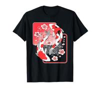 Japanese Koi Carp Nishikigoi Koi Cherry Blossoms Japan Men T-Shirt