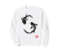 japanese koi fish ink painting Sweatshirt