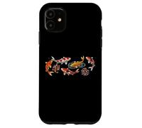 Japanese Koi Fish Pond Aesthetic Goldfish Art Case for iPhone 11