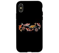 Japanese Koi Fish Pond Aesthetic Goldfish Art Case for iPhone X/XS