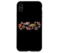 Japanese Koi Fish Pond Aesthetic Goldfish Art Case for iPhone XS Max