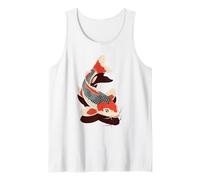 Japanese Koi Fish Ukiyo-e & Irezumi Tattoo Art Zen Style Tank Top