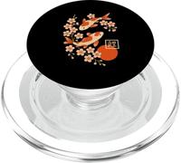 Japanese Koi Fish Under Sakura And Cherry Blossom PopSockets PopGrip for MagSafe