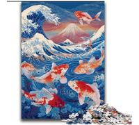 Japanese Koi Jigsaw Puzzles 2000 Pieces for Adults Teens, Challenging Game And Family Play Educational Game for Birthday, Chrismas (70x100cm)