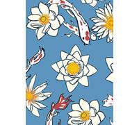 Japanese Koi Pattern Notebook: 6x9" Journal and Notebook With Lined Pages - Perfect to Stay Organized and Boost Productivity at Work or School, 100 Pages