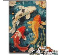 Japanese Koi Puzzles for Adults And Teenagers, for Age 14 Years And over Stress Relief Christmas Game Presents for Women (70x100cm)