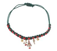 Japanese Korean Style Christmas Kitten Collar with Festive Bell and Bowtie Handmade Braided Cat Scarf for Holiday Celebrations Cute Pet Accessory for Cats and Dogs