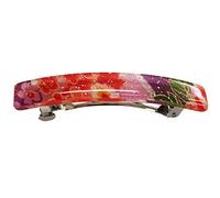 Japanese Kyoto Chirimen Barette Hair Clip/Clasp (Purple/Pink)