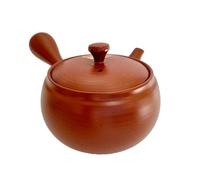 Japanese Kyusu Tokoname Ware Hand-made Clay Teapot 12.8 Fl. Oz., Made in Japan (chikushun shudei)