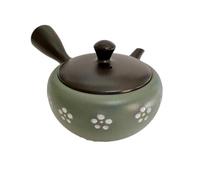 Japanese Kyusu Tokoname Ware Hand-made Clay Teapot 9.47 Fl. Oz., Made in Japan (sanbo plum)