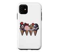 Japanese Landmarks And Oni Mask Ice Cream Cones Graphic Case for iPhone 11