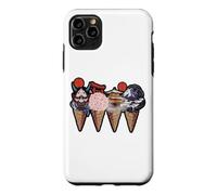 Japanese Landmarks And Oni Mask Ice Cream Cones Graphic Case for iPhone 11 Pro Max