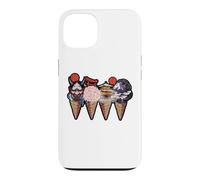 Japanese Landmarks And Oni Mask Ice Cream Cones Graphic Case for iPhone 13