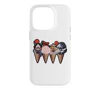 Japanese Landmarks And Oni Mask Ice Cream Cones Graphic Case for iPhone 14 Pro