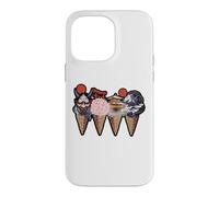 Japanese Landmarks And Oni Mask Ice Cream Cones Graphic Case for iPhone 14 Pro Max