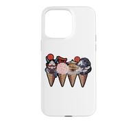 Japanese Landmarks And Oni Mask Ice Cream Cones Graphic Case for iPhone 15 Pro Max