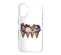 Japanese Landmarks And Oni Mask Ice Cream Cones Graphic Case for iPhone 17