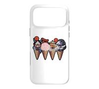 Japanese Landmarks And Oni Mask Ice Cream Cones Graphic Case for iPhone 17 Pro Max
