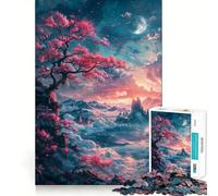 Japanese Landscape 1000 Piece Jigsaw Puzzles for Adults Jigsaw Mental Boost Precise Edge Fun Challenge Xmas Idea (38x26cm)