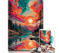 Japanese Landscape 1000 Piece Jigsaw Puzzles for Teenagers,Educational Games Home Decoration Suitable for Desktop Decoration 38x26cm