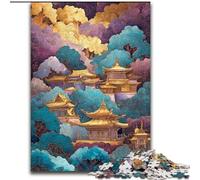 Japanese Landscape 1000 Piece Jigsaw Puzzles, Learning Educational Toys Family Games with Matching Poster And Trivia Sheet (26x38cm)