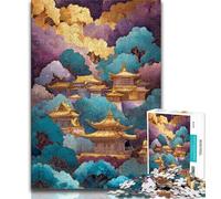 Japanese Landscape JigsawPuzzle 1000 Pieces for Teenagers,Challenging To Complete But Fun And Humorous Birthday Present,Gifts,Wall Art 38x26cm