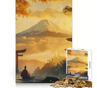 Japanese Landscape Mount Fuji for Adults 1000 Piece Jigsaw Puzzle Brain Exercise Tension Relief Real Challenge Classic Xmas Gift (50x75cm)