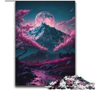 Japanese Landscape Neon Jigsaws 2000 Pieces for Adults, Pattern Assembly Fun at Home Activities, Birthday Present,Travel Gifts (70x100cm)