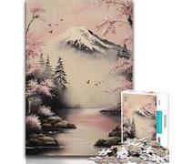 Japanese Landscape Painting 1000 Piece Jigsaw Puzzle for Adults And Teenagers,Pattern Assembly Fun at Home Activities,Birthday Present,Travel Gifts (50x75cm)
