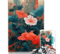 Japanese Landscape Painting Jigsaw Puzzles for Teenagers,Challenging Game Toys Every Piece Is Unique - Challenging Family Fun Game (50x75cm)