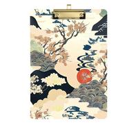 Japanese Landscape Painting Storage Box Padded Plastic for Teacher Portfolio Storage Box Size 9x12