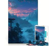 Japanese Landscape Tori 1000 Piece Jigsaws for Teenagers Puzzle Cognitive Boost Perfect Connection Fun Play (50x75cm)