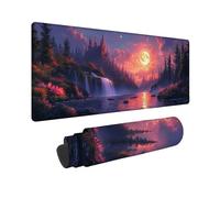 Japanese Large Mouse Mat 1000 x 500 x 3MM Gaming Mouse Pad, Landscape Painting Mousepad Extended, Office Accessories with Anti-Slip Rubber Base and Double Stitched Edge, Mousemat for Laptop -TL1674