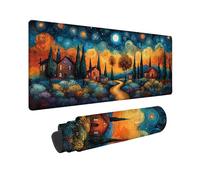 Japanese Large Mouse Mat 600 x300 x 3MM Gaming Mouse Pad, Comics Mousepad Extended for Men, Office Accessories with Anti-Slip Rubber Base and Double Stitched Edge, Mousemat for Laptop, Gifts -TL17UI