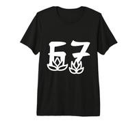 Japanese Lotus 67 Bold Symbol Minimal Zen Inspired Design Premium T-Shirt