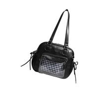Japanese Lovely Styles Clear Underarm Purse Practical Construction With Comfortable Strap For Casual Wear PU Bag
