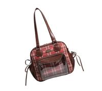 Japanese Lovely Styles Clear Underarm Purse Practical Construction With Comfortable Strap For Casual Wear PU Bag