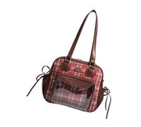 Japanese Lovely Styles Transparent Underarm Purse Practical Construction with Comfortable Strap for Casual Wear Practical Shopper Bag, Caramel colour, Einheitsgröße