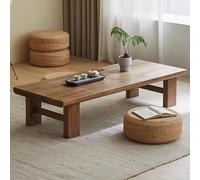 Japanese Low Coffee Table Solid Wood Floor Table for Living Room 23.7x14x12in Stylish Wooden Coffee Table for Sitting on the Floor Ideal Reception Room Furniture