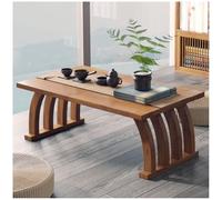 Japanese Low Coffee Table Zen Floating Table for Living Room Balcony Cocktail Table Modern Brown Design (80x37x31cm) Stylish Home Décor
