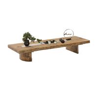 Japanese Low Floor Table, Solid Wood Tatami Coffee Table for Meditation & Tea, 160x70x40cm Altar Table, Perfect for B&B or Floor-Sitting Experience