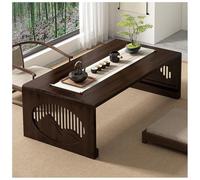 Japanese Low Table Folding Coffee Table Small Tea Table Floating Window Altar Table Living Room Tea Salon Compact Design Brown 120x50x31cm for SpaceSaving Elegance
