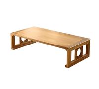 Japanese Low Tea Table - Solid Wood Table for Living Room Bay Window Traditional Design Modern Aesthetic Perfect for Tea Ceremony and Dining Space-Saving Furniture