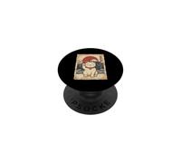 Japanese Lucky Cat Maneki Neko Wave Kanji Japan Art PopSockets Adhesive PopGrip