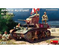 Japanese M3 Stuart With Crew Tank 1:35 Plastic Model Kit MINIART
